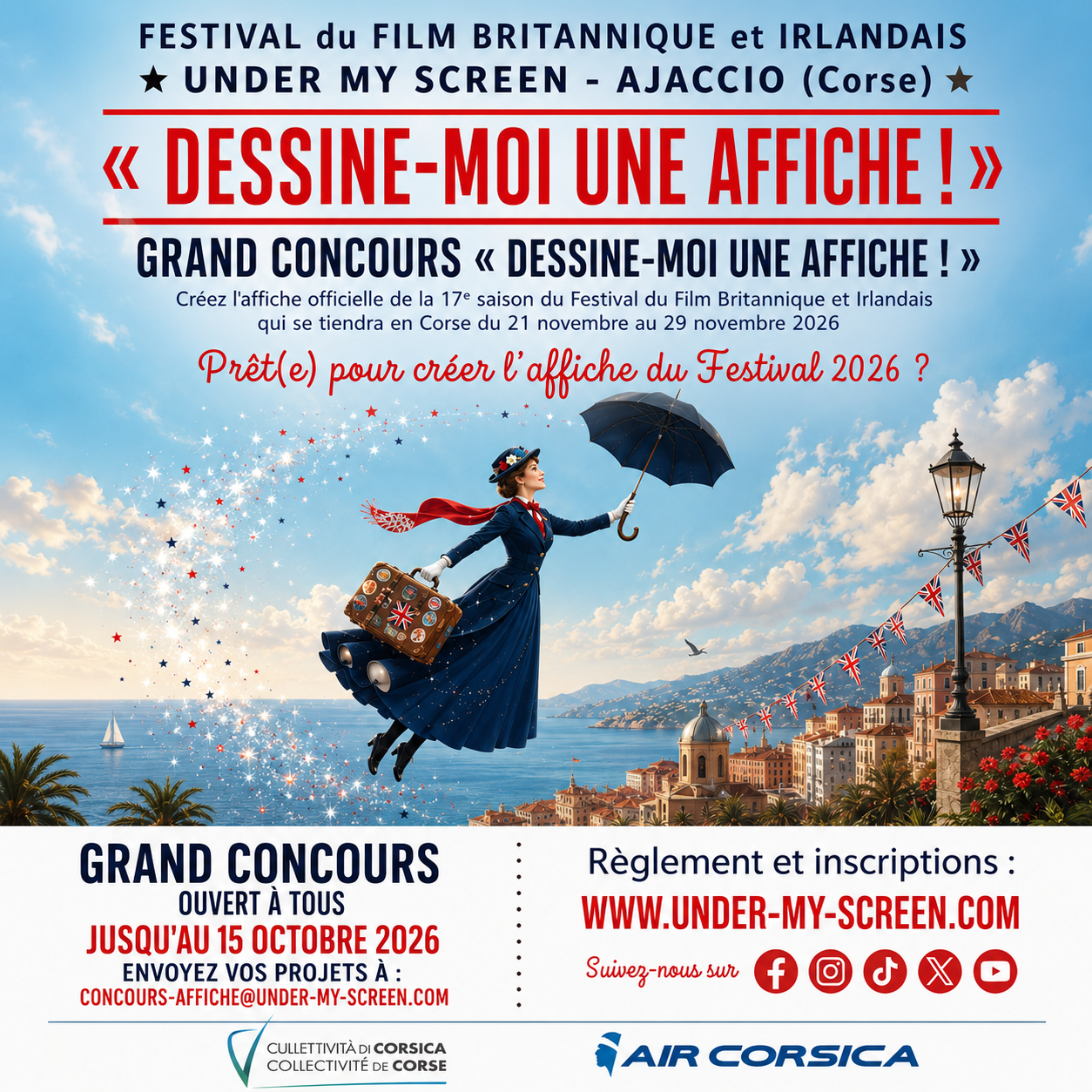 Dessine-moi une affiche 2026 Concours Dessine-moi une affiche 2026, Under My Screen, candidatures jusqu’au 15 octobre 2026